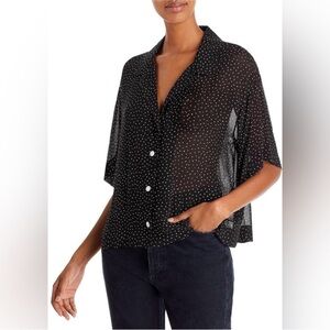 Rag & Bone - Reed Semi-Sheer Polka Dot Shirt